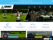 Tablet Screenshot of erhart-sports.com